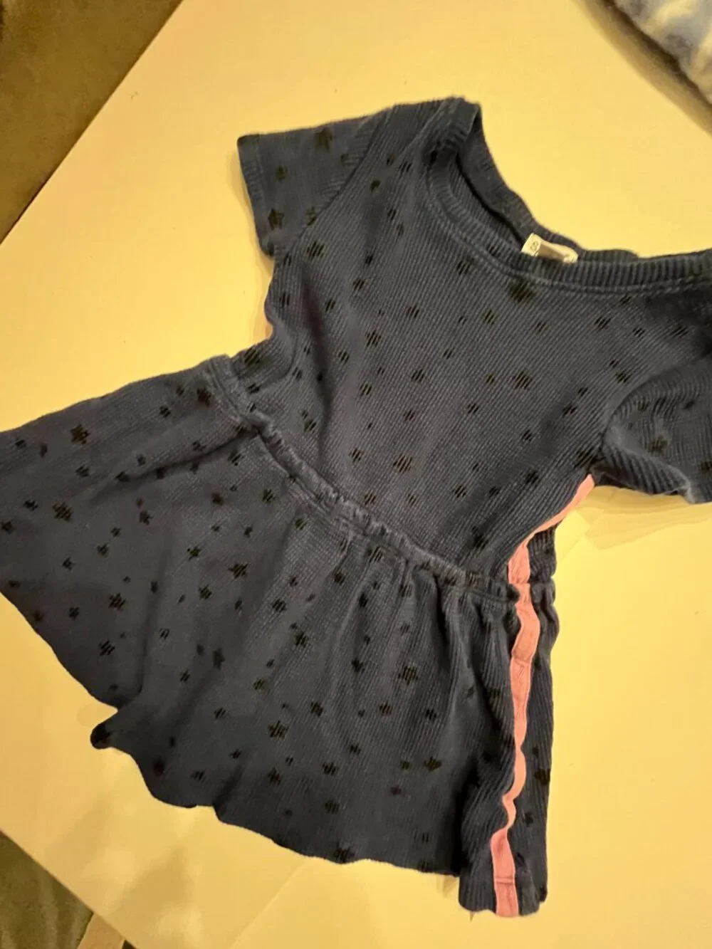 Splendid Navy Dress with a Pink Stripe Girls Size 4